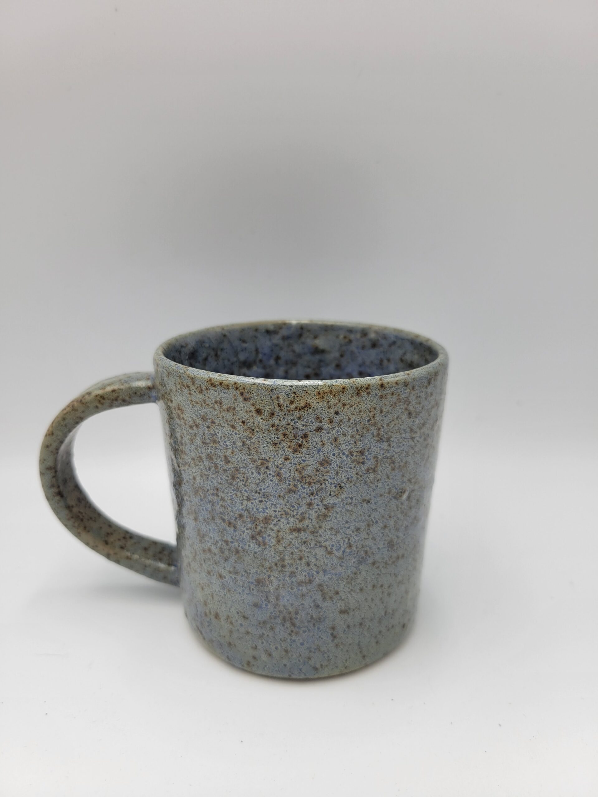 Blue crackling mug