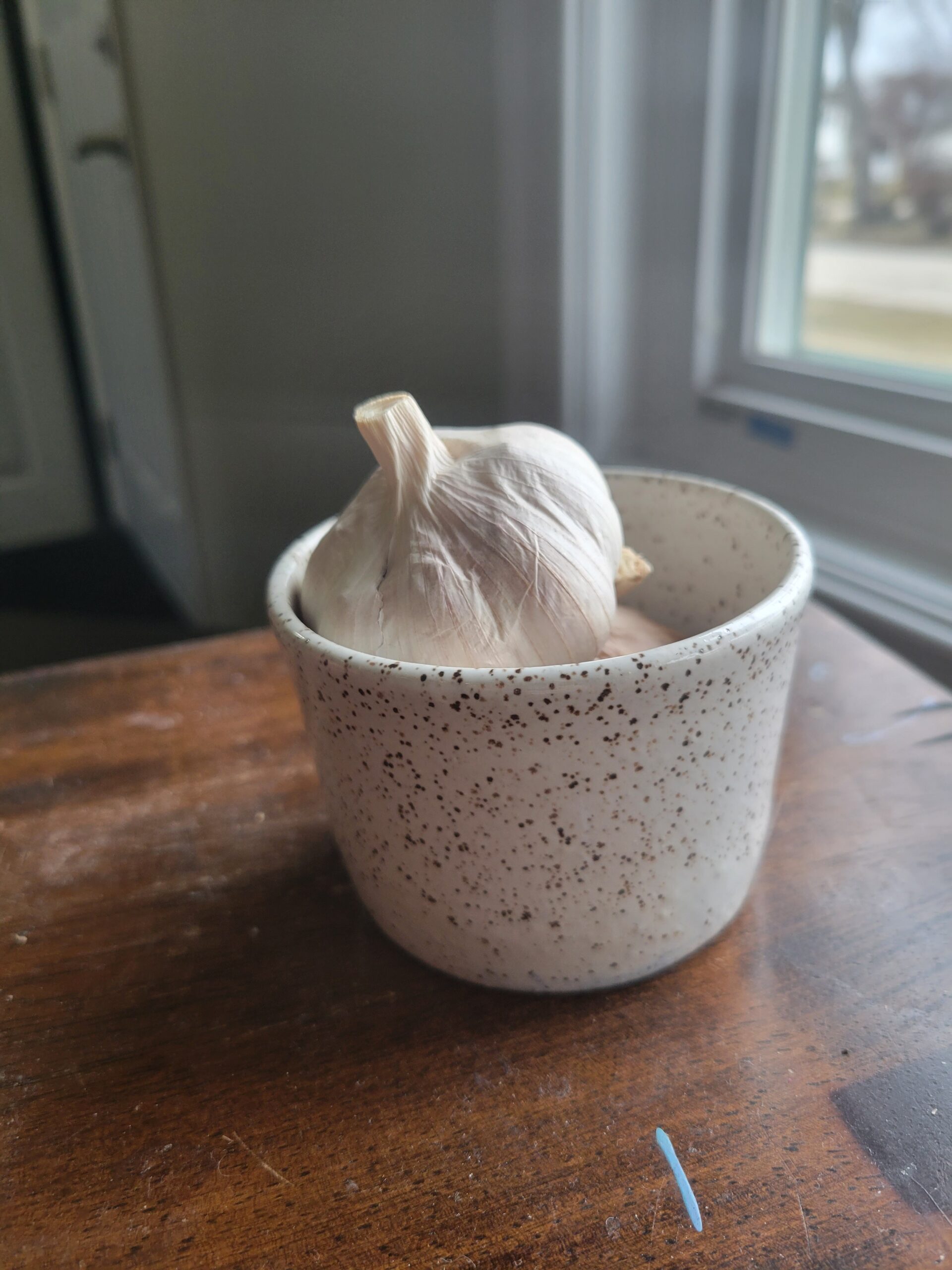 Speckled garlic bowl